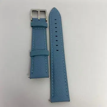 스카이블루 러버 세일클로스 스와치 벨트 18mm