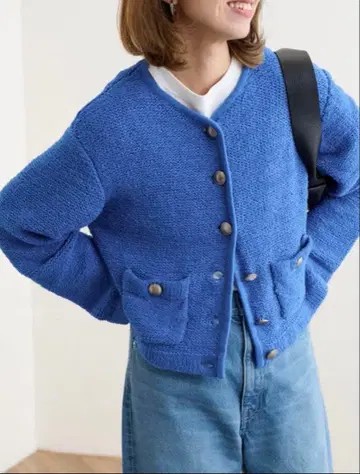 [ FRAMeWORK ] 팬시얀 니트 자켓