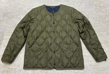 TAION 밀리터리 크루넥 다운 자켓 XL 다크 올리브