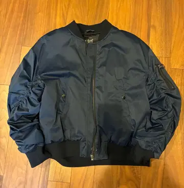 ZARA 자라 네이비 MA-1 자켓 볼륨 슬리브