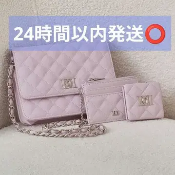 Darich 다리치 DD 로고 퀼팅 트래블 세트 퍼플