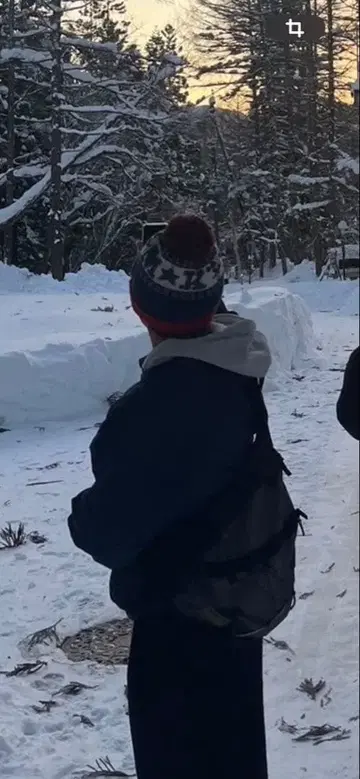 곰 무늬 니트 모자 폼폼 포함