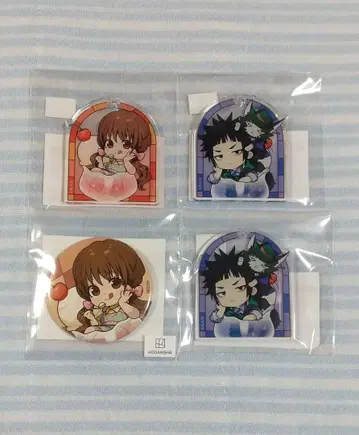 출금의 두더지 마루쿠지 아크릴 키링 캔뱃지 네코츠키 코시로 이누카이 시오