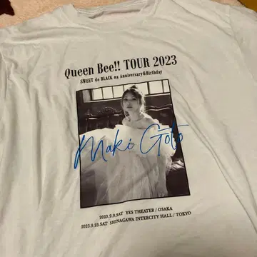 고토 마키 2023 콘서트 T셔츠 화이트