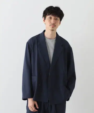 JOURNAL STANDARD 네이비 더블 브레스트 자켓