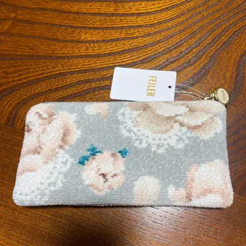 FEILER 꽃무늬 파우치 그레이