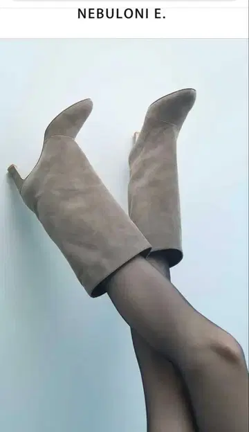 네브로니 스웨이드 미들 부츠 38