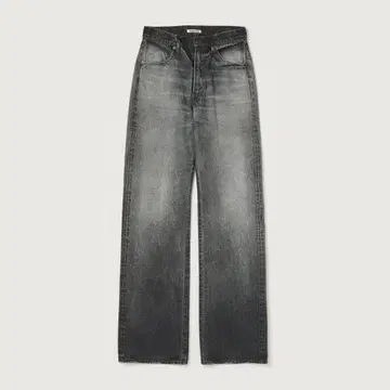 AURALEE SELVEDGE FADED HEAVY DENIM PANTS