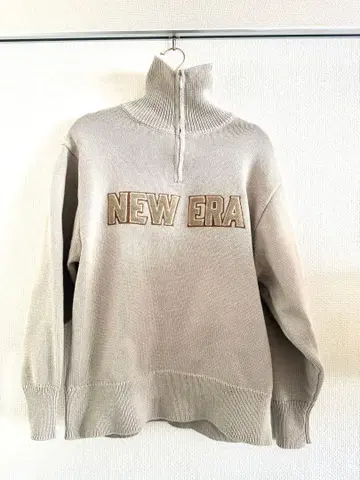 [ 새상품 ] NEW ERA Women's 니트 하프 지퍼 풀오버