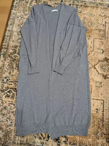 코튼 캐시미어 롱 가디건