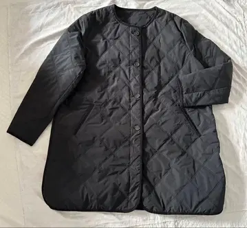 퀼팅 아우터 코트 파이핑 노카라 Zootie