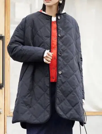 퀼팅 아우터 코트 파이핑 노카라 zootie 가을/겨울