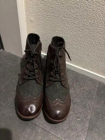 브라운 하이컷 부츠 여성용