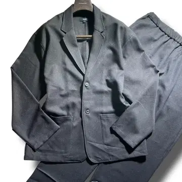 새상품급 BEAMS HEART 그레이 셋업 워시블 수트 L