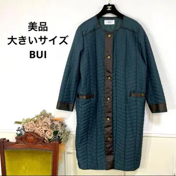 새상품급 빅 사이즈 BUI 노카라 퀼팅 충전솜 코트
