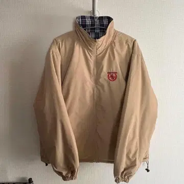 [ 세일 중 ] 세다크루 2way 리버서블 아우터 베이지 체크 무늬