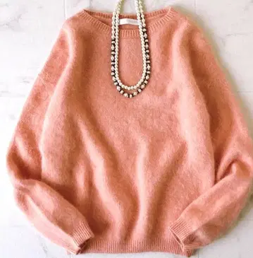 새상품급 스픽앤스팬 복슬복슬 퍼 니트 풀오버 부드러움