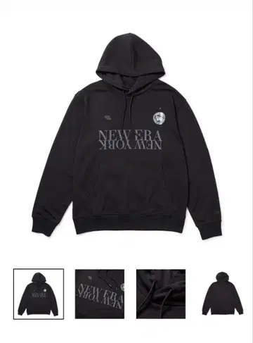 NEW ERA 블랙 후드티 M