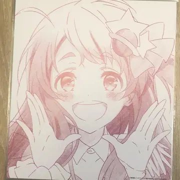 좀비 랜드 사가 미나모토 사쿠라 입장객 특전 그려낸 미니 색지풍 카드