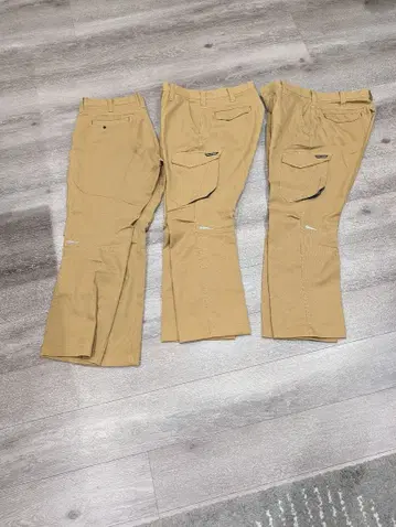 BURTLE 베이지 카고 팬츠 작업옷 7 포켓 미사용 새상품