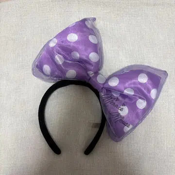 미니 마우스 물방울 패턴 머리띠