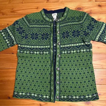 L.L.Bean 노르딕 무늬 가디건