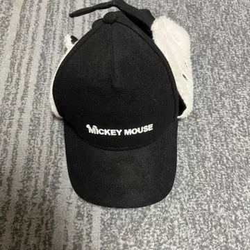 미키마우스 귀도리 모자 블랙
