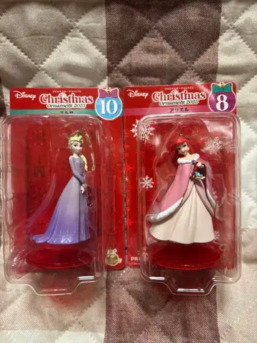[ 디즈니 크리스마스 오너먼트 복권 2025 ] 엘사 아리엘 2세트