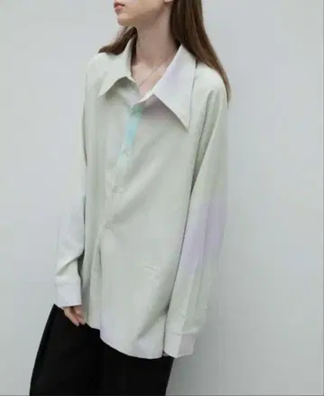 EKCOOKIES 멀티 컬러 뉘앙스 프린트 오버 셔츠 S