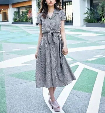 레이디 아젤 깅엄 체크 셋업