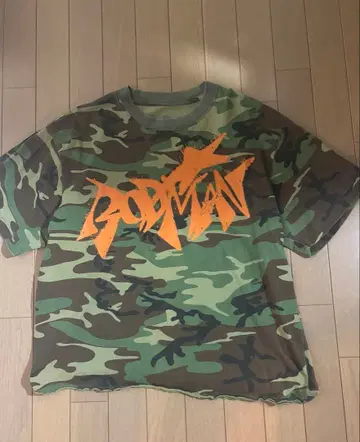 RODMAN 카모플라쥬 크롭 T셔츠 y2k