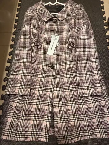 미사용 새상품 QUEEN'S COURT 체크 무늬 트렌치코트 사이즈 1