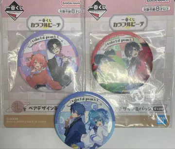 컬러풀 피치 카라피치 제일복권 캔 배지