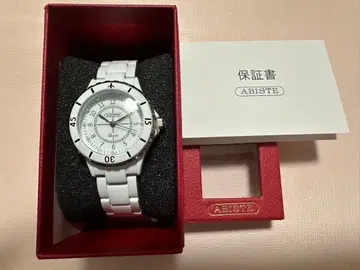 미사용 새상품 JAL 기내판매 한정판 ABISTE 손목시계 화이트