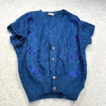 반팔 니트 뜨개질 캐주얼 귀여운 플레어 슬리브 가디건 빅