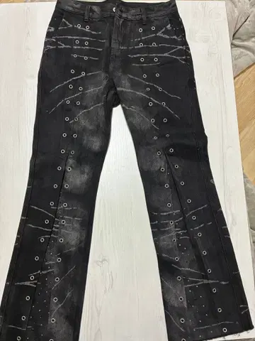 grancy 플레어 데님 팬츠 블랙