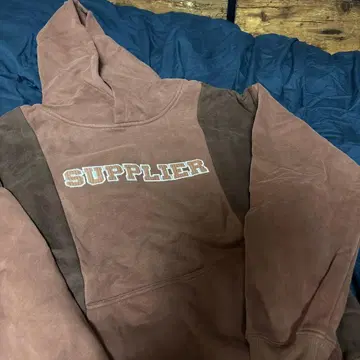 SUPPLIER 브라운 후드티 S 사이즈