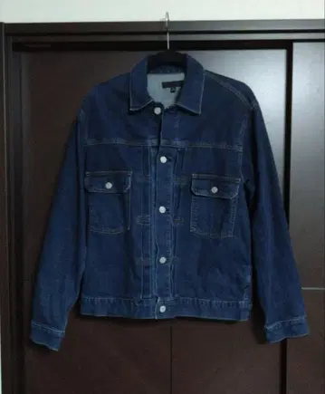 유니클로 XL 다크 블루 데님 자켓