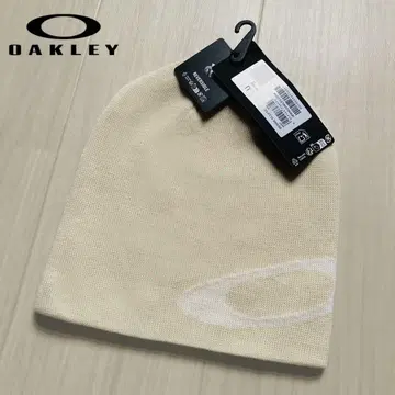 [ 새상품 ] OAKLEY 리버서블 비니 니트 모자 아이보리