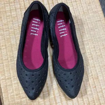 fitfit 도트 플랫 펌프스니커 외반모지 통증 없는 여성용