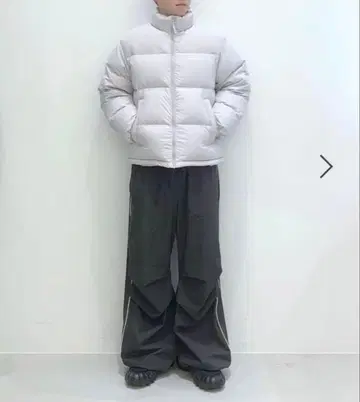 unisex mahagrid/duckdown 후드티 (다운 자켓)