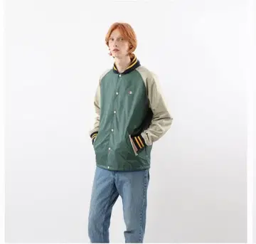 Champion 숄카라 자켓 그린