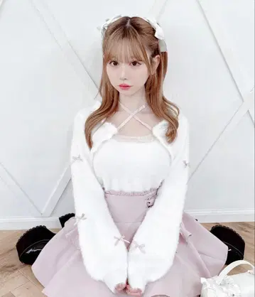 MA*RS 치비 리본 케이프풍 니트