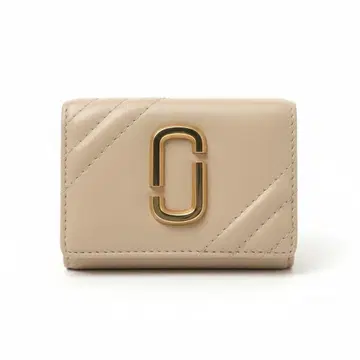 MARC JACOBS 베이지 3단 폴더형 지갑