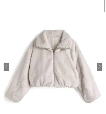 [ 택 포함 새상품 ] 아이보리 2Way 퍼 아우터 [ on327 ]