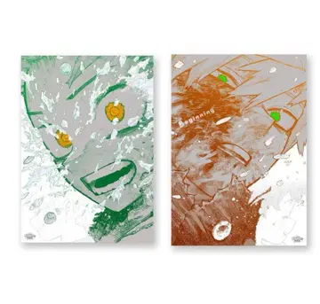 히로아카 원화전 A2 아트 포스터 2장 세트 The Beginning