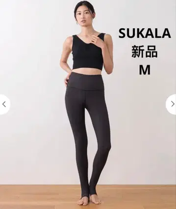 가격 인하 불가 [ SUKALA ] 리브 고리 레깅스 블랙 M 사이즈