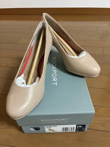 ROCKPORT 22cm 베이지 펌프스 힐 높이 6.5cm