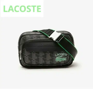 LACOSTE 모노그램 프린트 스몰 크로스 바디백 라코스테
