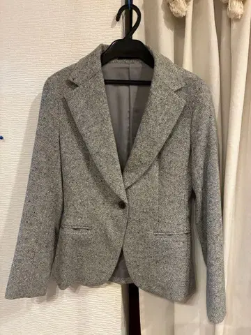 [ 새상품급 ] Theory 그레이 트위드 자켓 사이즈 0